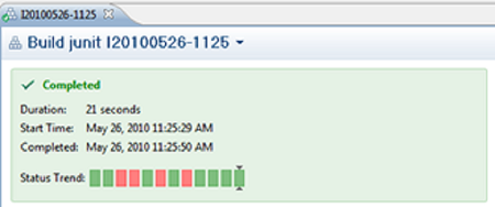 Figure 20.- Example of reports related to the builds