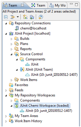 Figure 6.- Example of a Repository Workspace flowing to stream