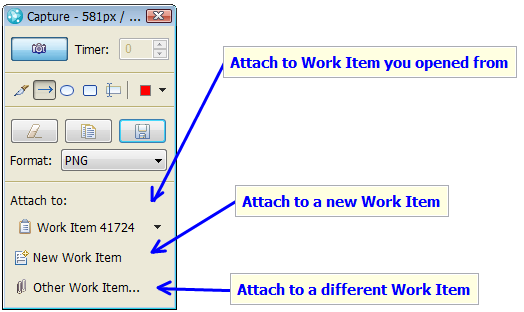 Attach Capture to Work Item