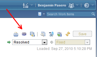 Camera Icon on a Work Item