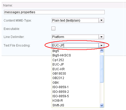 Set the encoding manually in the resource editor