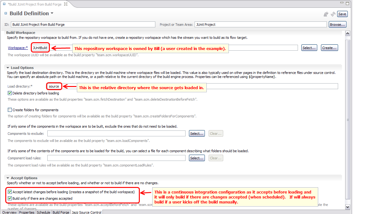 Build Definition Jazz Source Control