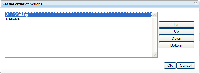 Changing workflow action order dialog in Web UI