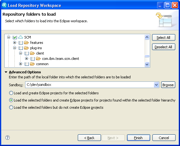 Load          Component Root Folder