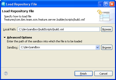 Load a File          in a subfolder