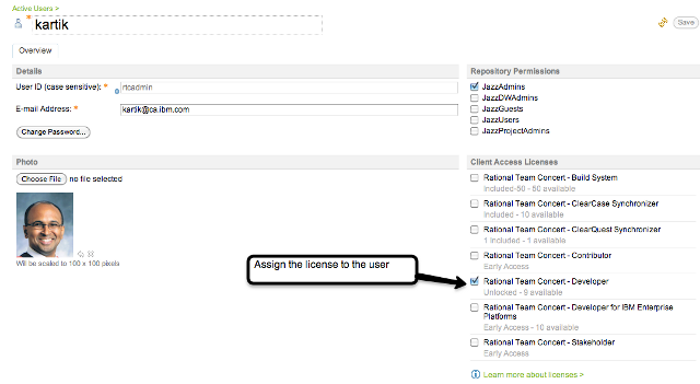 Assigning a AUSI license to a user