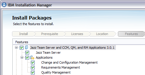 Installing the Jazz Team Server and CLM Applications