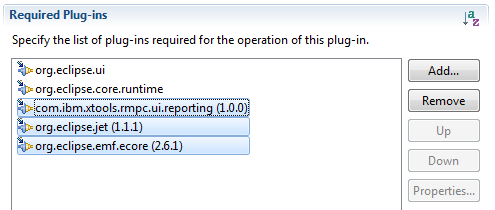 Required plug-ins