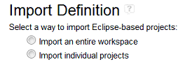Picture 9 - Import options for Import Definition