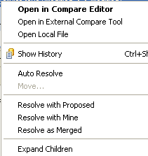 Options for handling conflicts