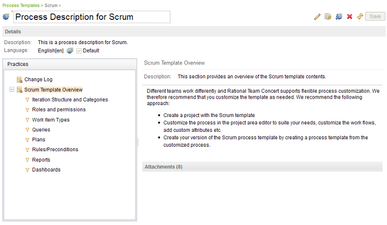 Template Process Description