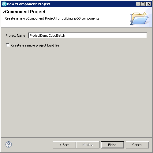 zComponent Project ProjectDemoCobolBatch