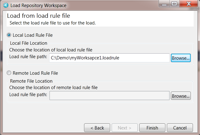 Picking the load rule