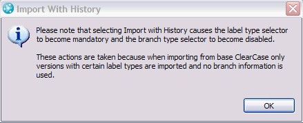 Import Wizard Page 1 Informative Dialog