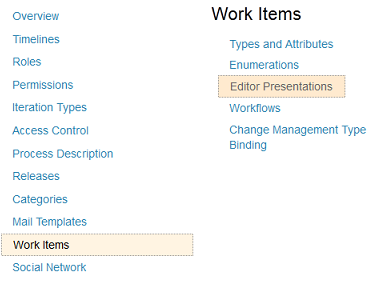 Project Admin UI in the Web Client