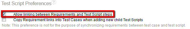 Allow linking between requirements and test script steps