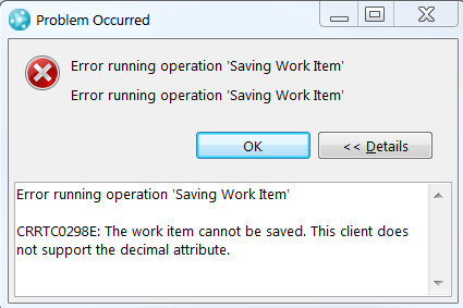 Work Item creation error from pre-4.0.1 Eclipse client