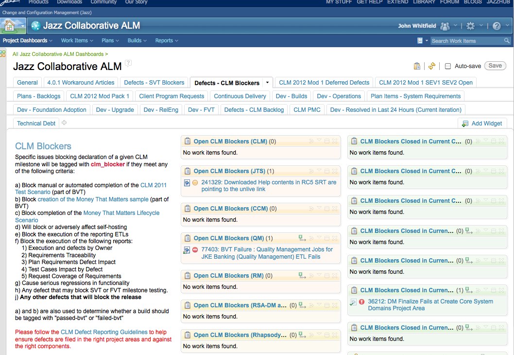 CLM Dashboard - CLM Blockers