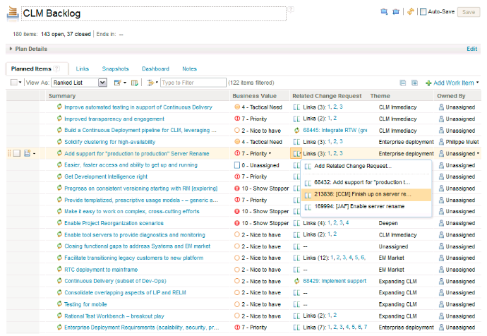 CLM Backlog