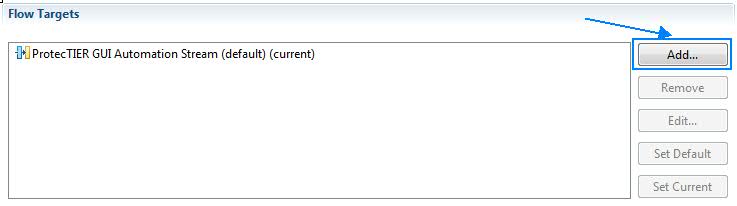 Select the flow target