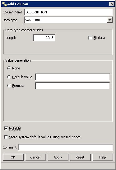 db2 Add Column