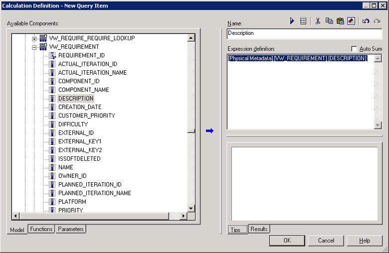 Query            Subject Definition