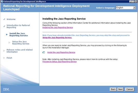 Configure Jazz Reporting Service for instances of Collaborative ...