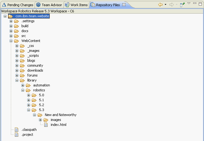 Repository files view of project to partially load