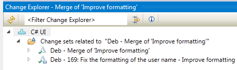 VS Change Explorer