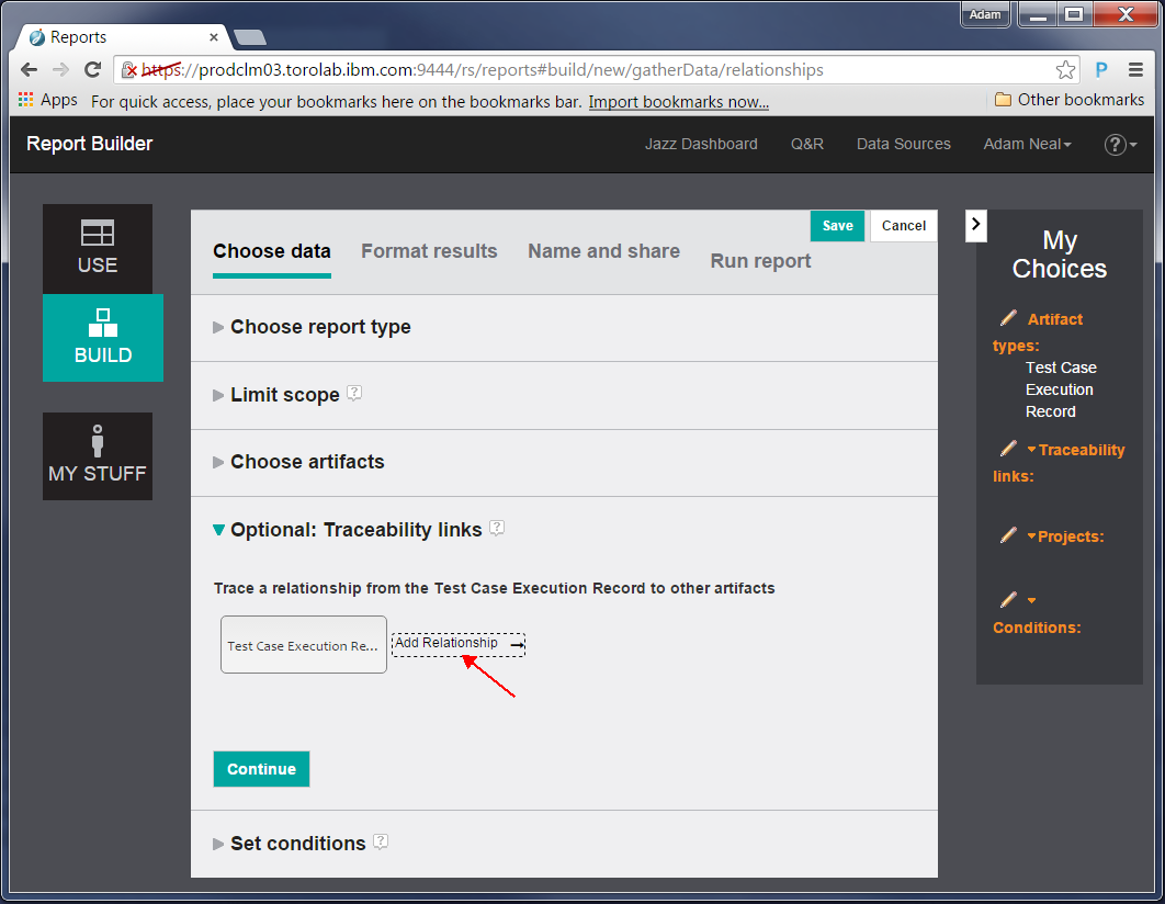 JRS Traceability section