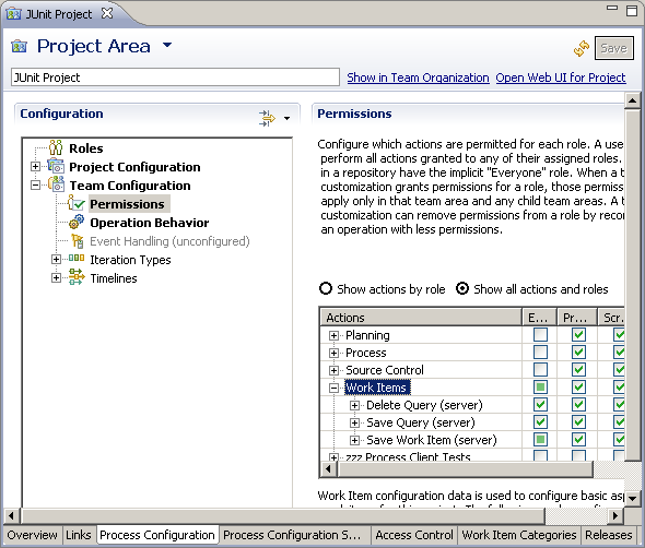 Disabling Work Items Permissions