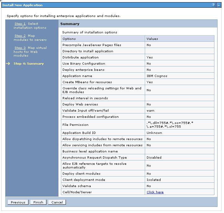 install summary