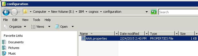 configuration aaa.properties