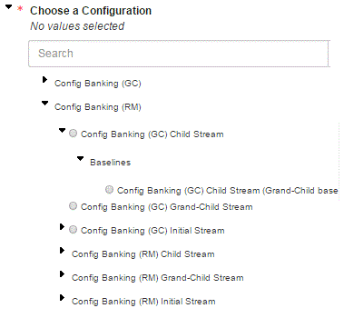 Screen capture showing OSLC types and nested application-specific types