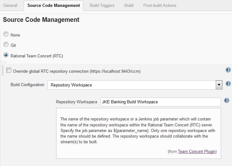 Load from a Repository Workspace