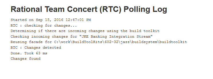 Polling Log