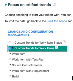 Choosing a trend to focus on