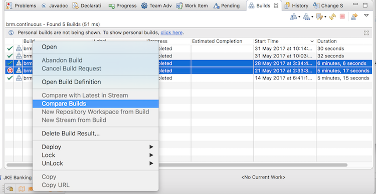 Compare Builds