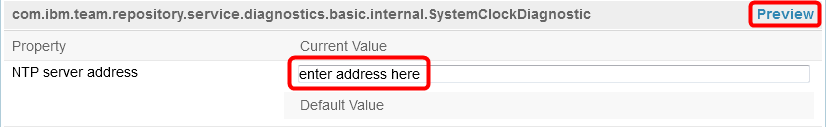 enter ntp server address