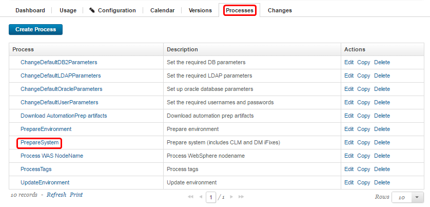 click PrepareSystem process