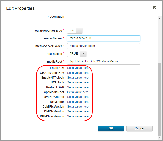 set CM, NTP, LDAP and iFix